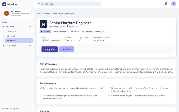 Hireline, Job Details